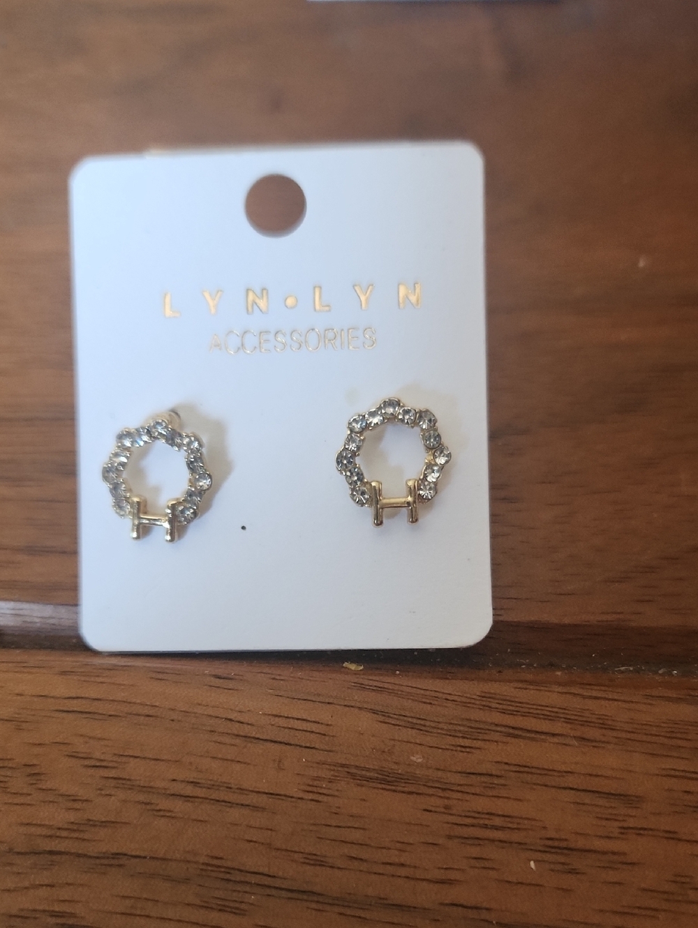 LYN•LYN Gold Crystal Wreath Stud Earrings - Gold